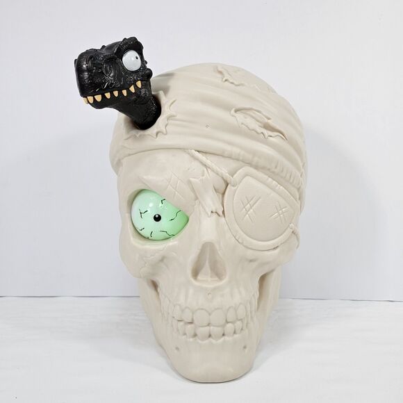 Zuru Giant Pirate Skeleton Dino Halloween Decor Light-Up Talking Prop - Picture 1 of 11